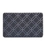 Blue Geometric Microfibre 30x18 Inches Anti Skid Door Mat
