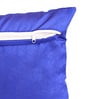 Blue Polyester Geometric 16x16 inches Cushion Cover (5Pc)
