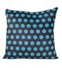 Blue Velvet Geometric 16x16 inches Cushion Cover (5Pc)