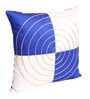 Blue Polyester Geometric 16x16 inches Cushion Cover (5Pc)