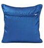 Blue Polyester Geometric 16x16 inches Cushion Cover (5Pc)