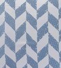Blue Polyester Geometric 16x16 inches Cushion Cover (5Pc)