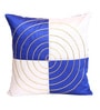 Blue Polyester Geometric 16x16 inches Cushion Cover (5Pc)