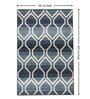 Blue Geometric PP Heatset 3 x 5 Feet  Machine -Made Carpet