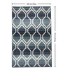 Blue Geometric PP Heatset 4 x 6 Feet  Machine -Made Carpet