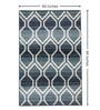 Blue Geometric PP Heatset 5 x 7 Feet  Machine -Made Carpet