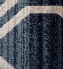 Blue Geometric PP Heatset 5 x 7 Feet  Machine -Made Carpet