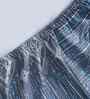 Blue Geometric Print 144 TC Cotton Double Bed Fitted Sheet with 2 Pillow Case Sensory Bloom Collection