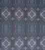 Blue Geometric Print 144 TC Cotton Double Bed Fitted Sheet with 2 Pillow Case Sensory Bloom Collection