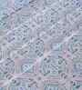 Blue Geometric Print 144 TC Cotton Double Bed Sheet with 2 Pillow Covers Sensory Bloom Collection