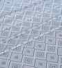 Blue Geometric Print 144 TC Cotton Double Bed Sheet with 2 Pillow Covers Sensory Bloom Collection