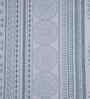 Blue Geometric Print 144 TC Cotton King Size Bed Sheet with 2 Pillow Covers Sensory Bloom Collection