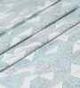 Blue Geometric Print 200 TC Cotton King Size Bed Sheet with 2 Pillow Covers Eclectic Geo Collection