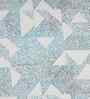 Blue Geometric Print 200 TC Cotton Single Bed Sheet with 1 Pillow Cover Eclectic Geo Collection