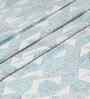 Blue Geometric Print 200 TC Cotton Single Bed Sheet with 1 Pillow Cover Eclectic Geo Collection