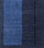 Blue Geometric Wool 8 ft x 10 ft Hand knotted Carpet