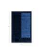 Blue Geometric Wool 8 ft x 10 ft Hand knotted Carpet