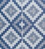 Blue Geometrical Polyproylene 4 ft x 6 ft Machine Made Picnic  Mats
