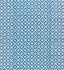 Blue Geometrical Polyproylene 6 ft x 9 ft Machine Made Picnic  Mats