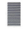 Blue Geometrical Wool 4 ft X 6 ft Flat Weaves