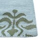 Blue Geometrical Wool 5 ft X 8 ft Flat Weaves