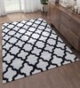 Blue Geometrical Wool 5 ft X 8 ft Flat Weaves