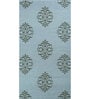 Blue Geometrical Wool 5 ft X 8 ft Flat Weaves
