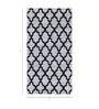 Blue Geometrical Wool 5 ft X 8 ft Flat Weaves