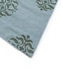 Blue Geometrical Wool 5 ft X 8 ft Flat Weaves
