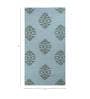 Blue Geometrical Wool 5 ft X 8 ft Flat Weaves