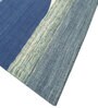 Blue Geometrical Wool 5 ft X 8 ft Flat Weaves