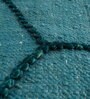 Blue Geometrical Wool 5 ft X 8 ft Rectangle Flat Weaves
