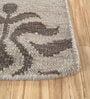 Blue Geometrical Wool 5 ft X 8 ft Flat Weaves