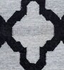 Blue Geometrical Wool 5 ft X 8 ft Flat Weaves