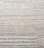 Blue Geometrical Wool 6 ft X 9 ft Hand Woven Carpet