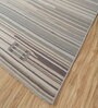 Blue Geometrical Wool 6 ft X 9 ft Flat Weaves