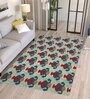 Multicolor Geometrical Wool and Cotton 5 x 8 Feet Hand tufted Carpet