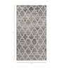 Blue Geometrical Wool and Viscose 5 ft X 8 ft Flat Weaves
