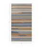 Blue Geometrical Wool and Viscose 6 ft X 9 ft Flat Weaves