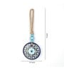 Blue Glass Evil Eye Charm 9 Inches