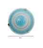 Minimalist Blue Glass Ceiling Flush Mount
