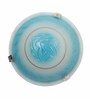 Minimalist Blue Glass Ceiling Flush Mount
