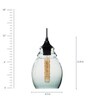 Vigo Blue Glass Hanging Light