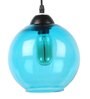 Blue Glass Single Hanging Light