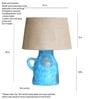 Blue gold classy jug pattern Table lamp