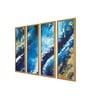 Atlas Multicolour Canvas Framed Abstract Art Panel Set of 4