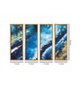 Atlas Multicolour Canvas Framed Abstract Art Panel Set of 4