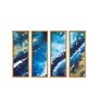 Atlas Multicolour Canvas Framed Abstract Art Panel Set of 4