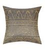 Blue,Grey and Blush Polyester Jacquard 16x16 inches Cushion Cover Set of 5