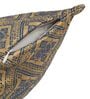 Blue,Grey and Blush Polyester Jacquard 16x16 inches Cushion Cover Set of 5